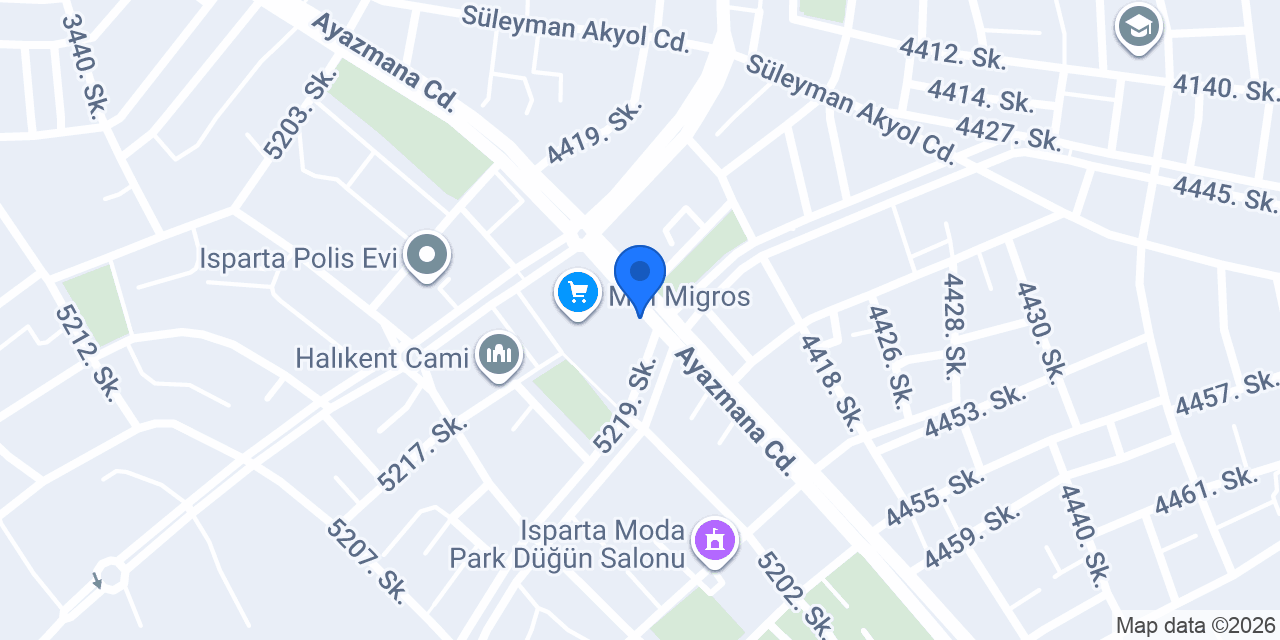 Taha Unlu Mamülleri konumu