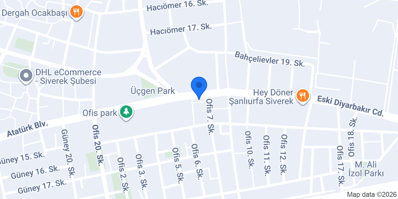 Patronus Pizza Siverek Pizza Restoranı konumu