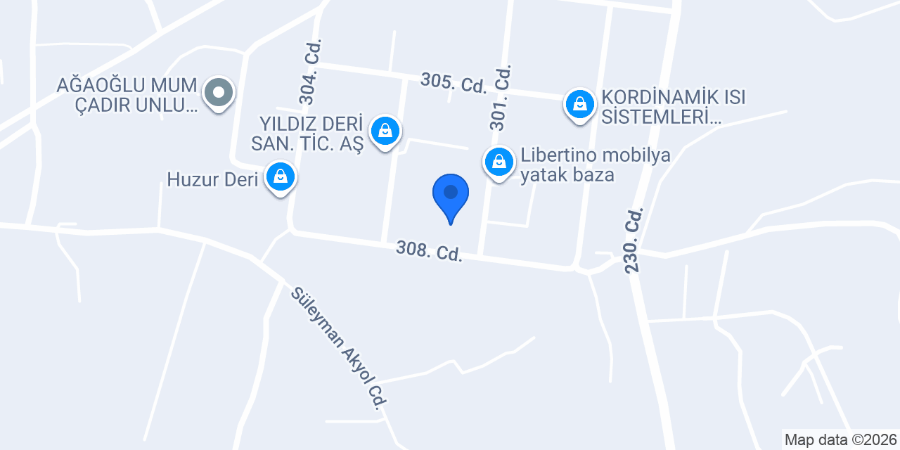 Kapriss Mobilya Isparta Fabrikası konumu