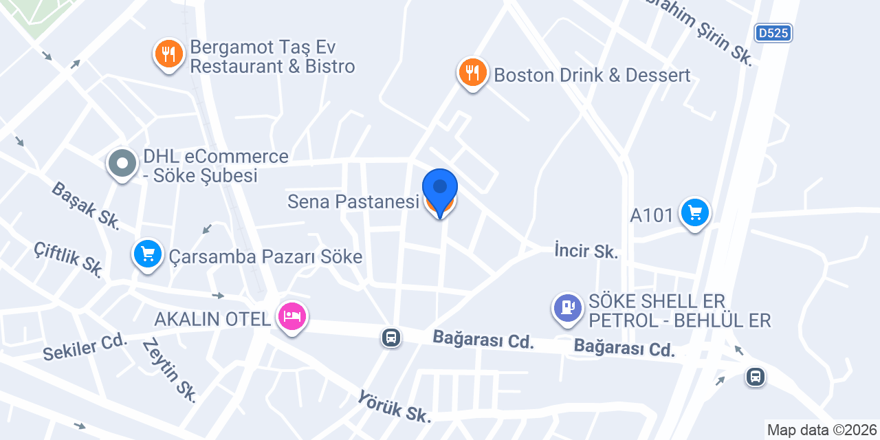 Sena Pastanesi konumu