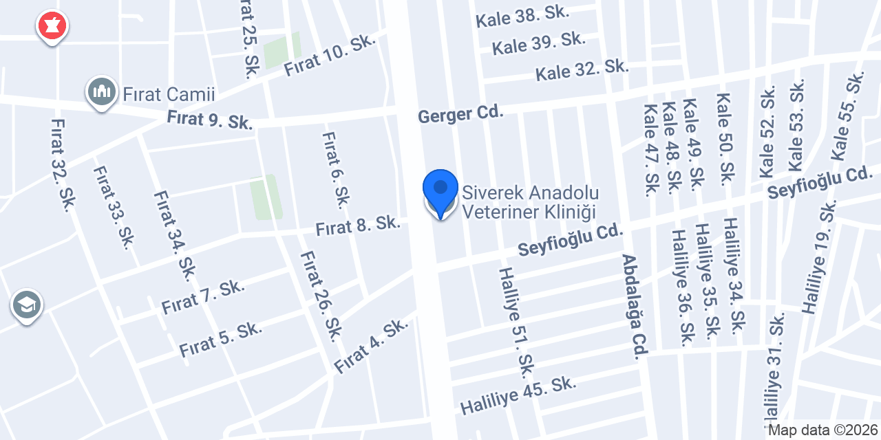 Siverek Anadolu Veteriner Kliniği konumu