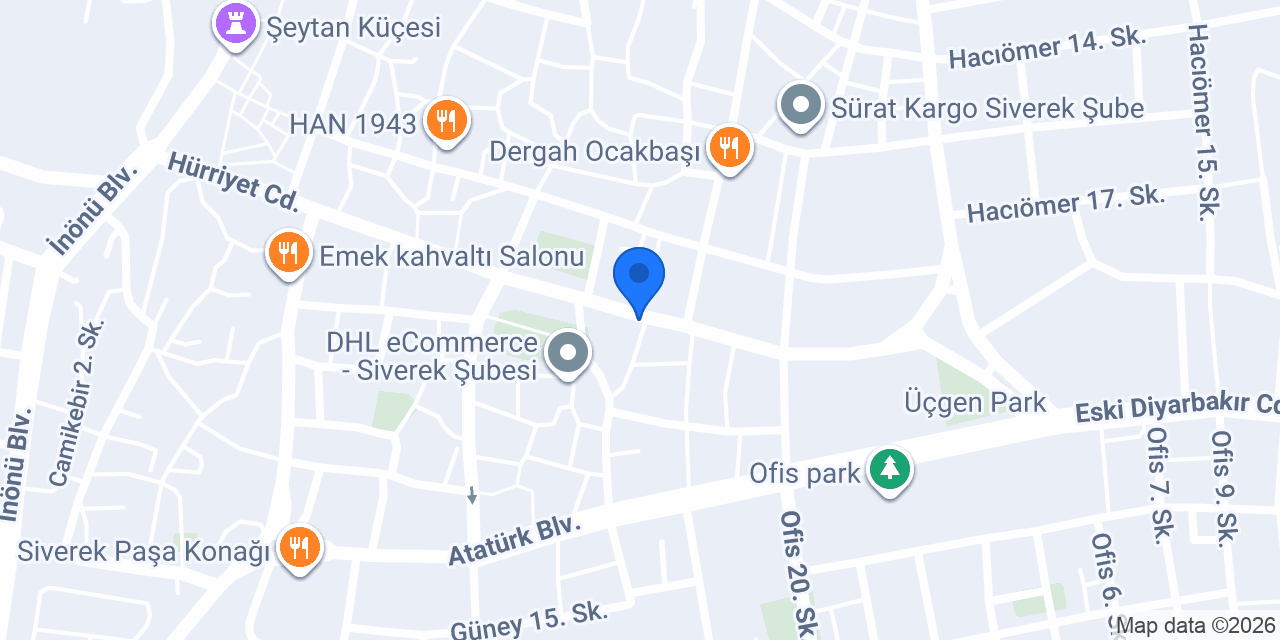 Ptt-siverek Şubesi konumu