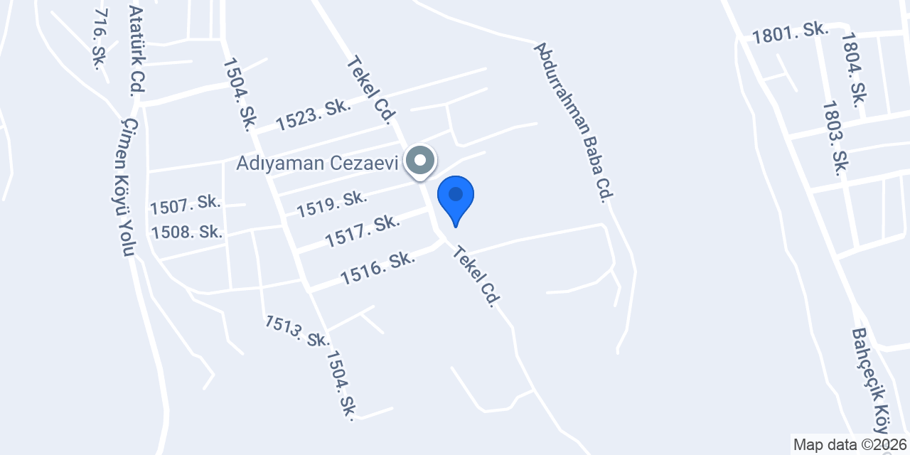 Adıyaman Açık Ceza İnfaz Kurumu konumu