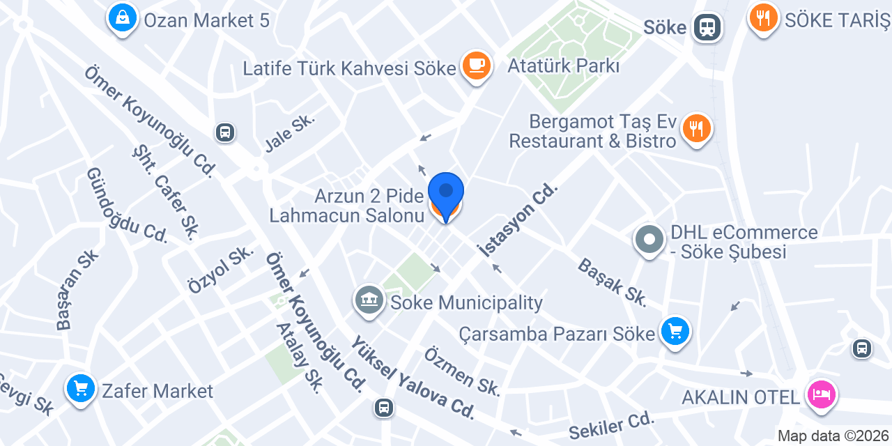 Arzun 2 Pide Lahmacun Salonu konumu