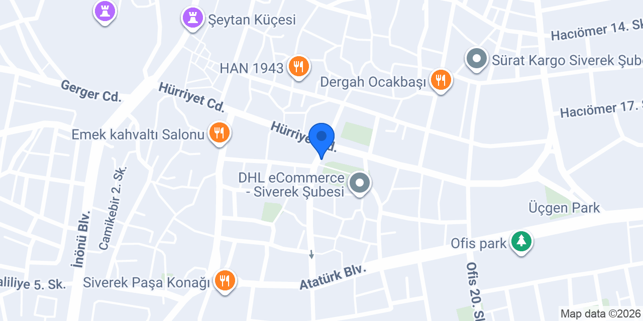 Siverek Hürriyet Taksi konumu