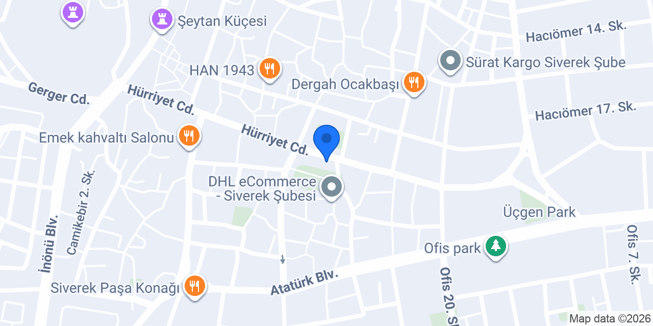 Avukat Şahin YAMAN konumu