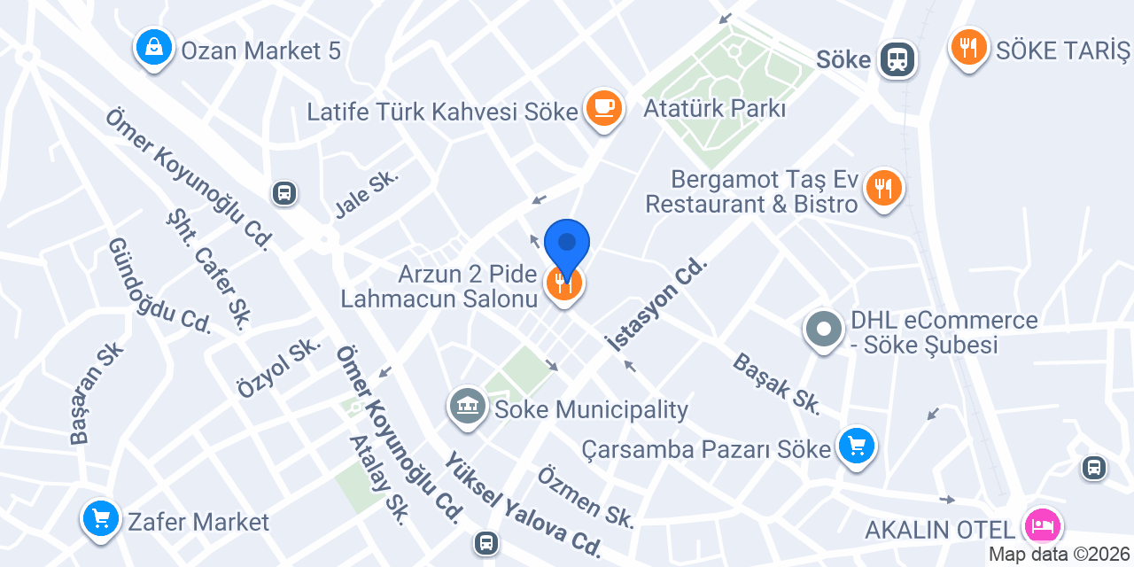 Söke Uğur Lİsesi konumu
