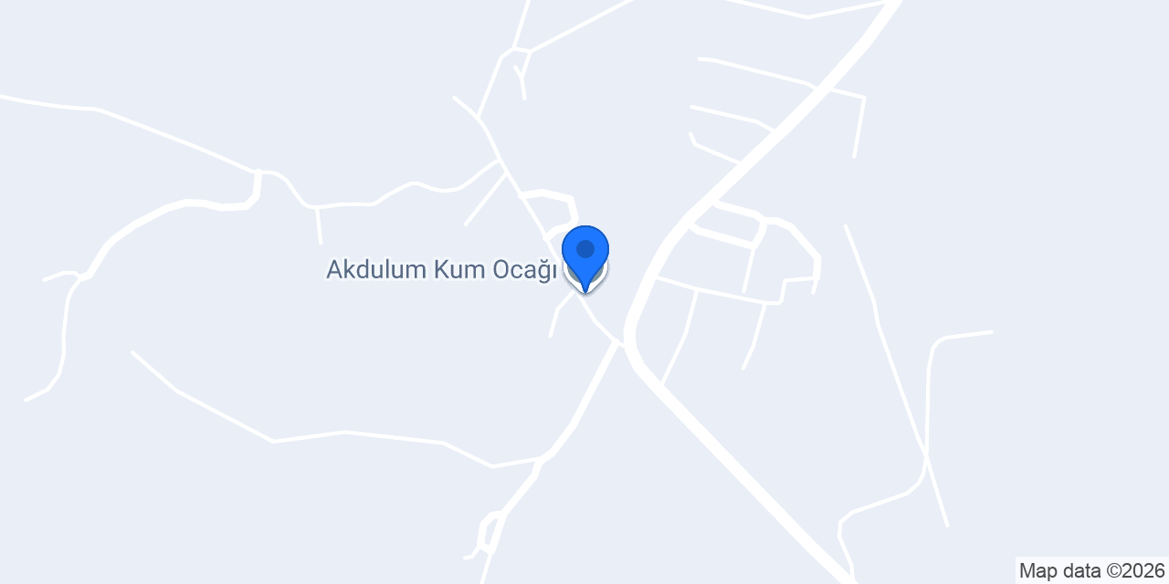 Akdulum Kum Ocağı konumu