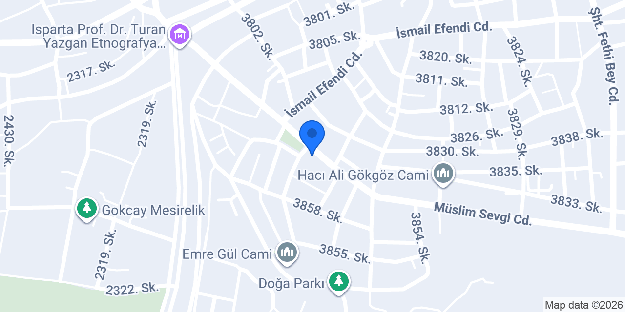 Kağan Et Isparta Kasap konumu