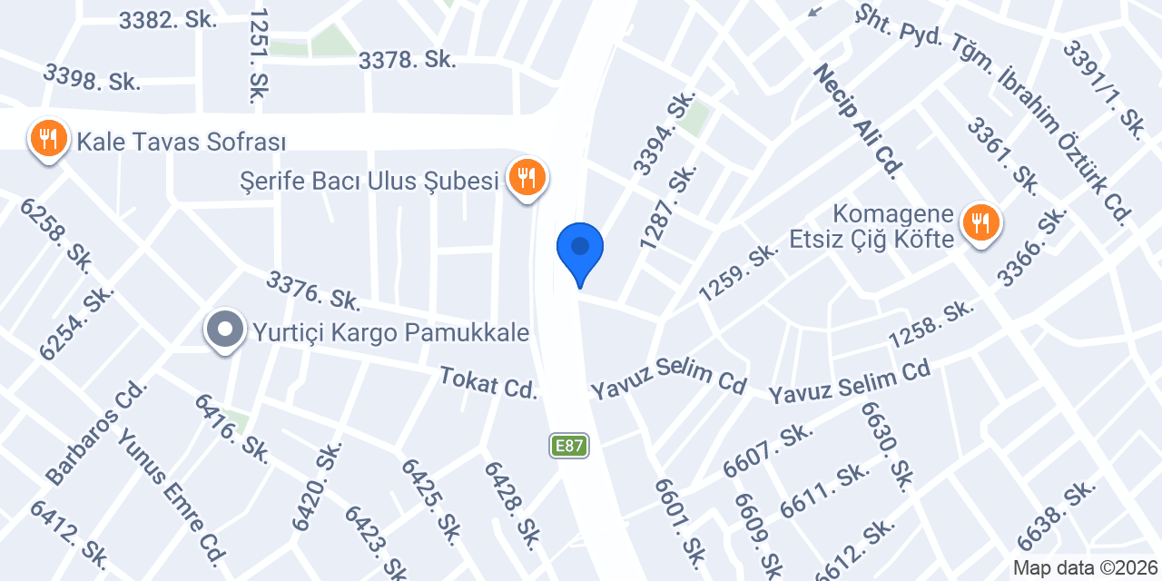 ATS GARAGE DENİZLİ konumu