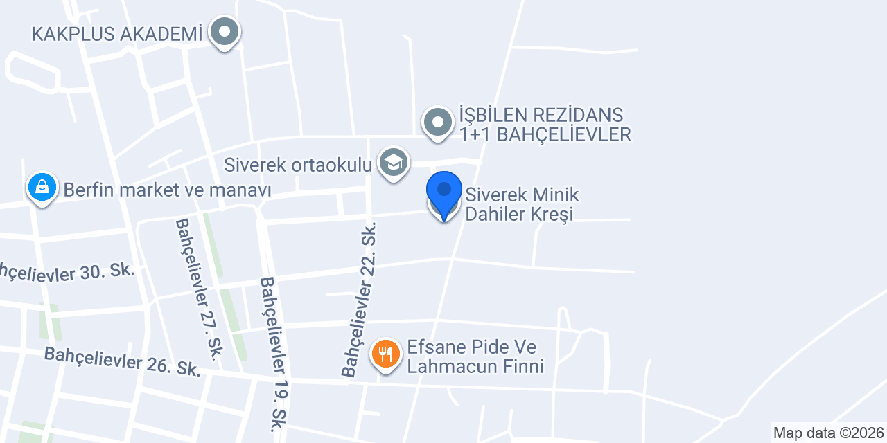 Siverek Minik Dahiler Kreşi konumu