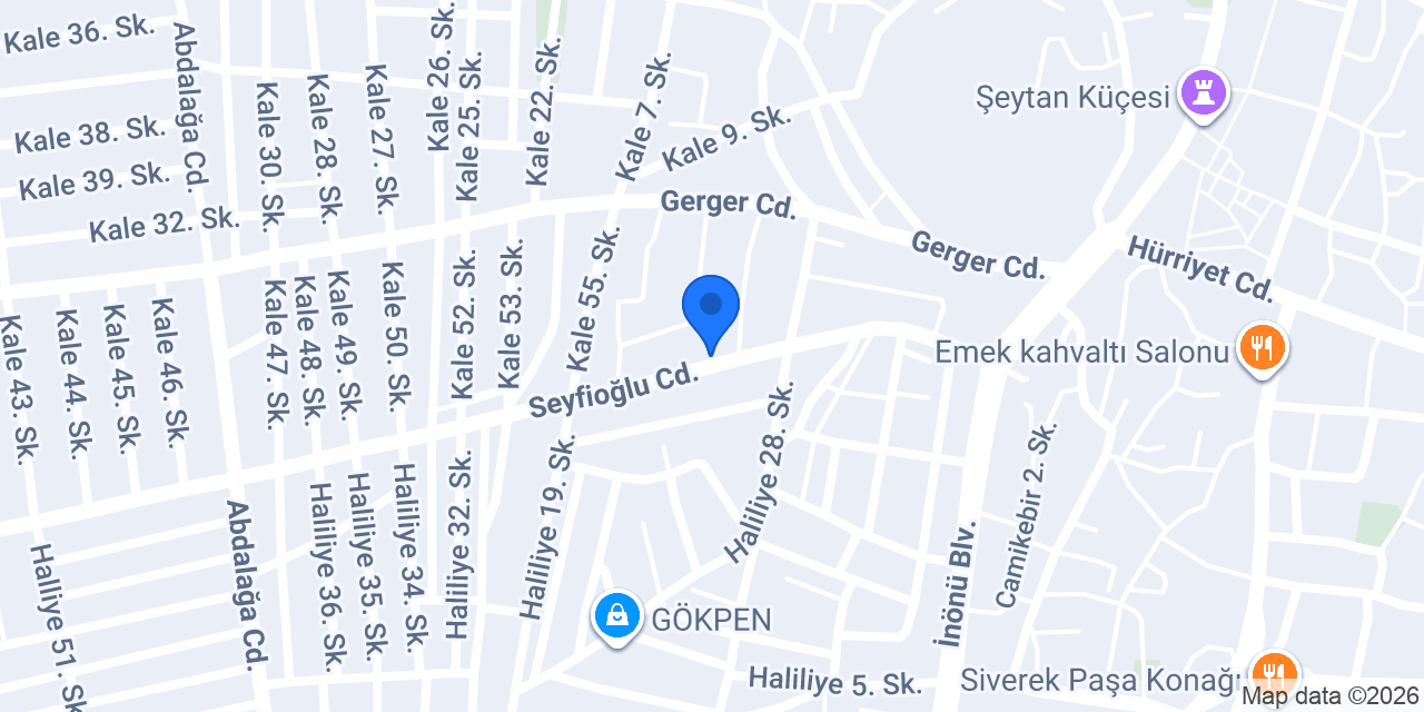 Yıldızlar tuhafiye konumu