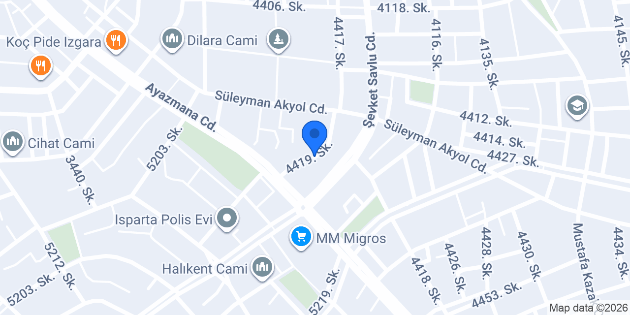 Bilgihan Gözaçan konumu