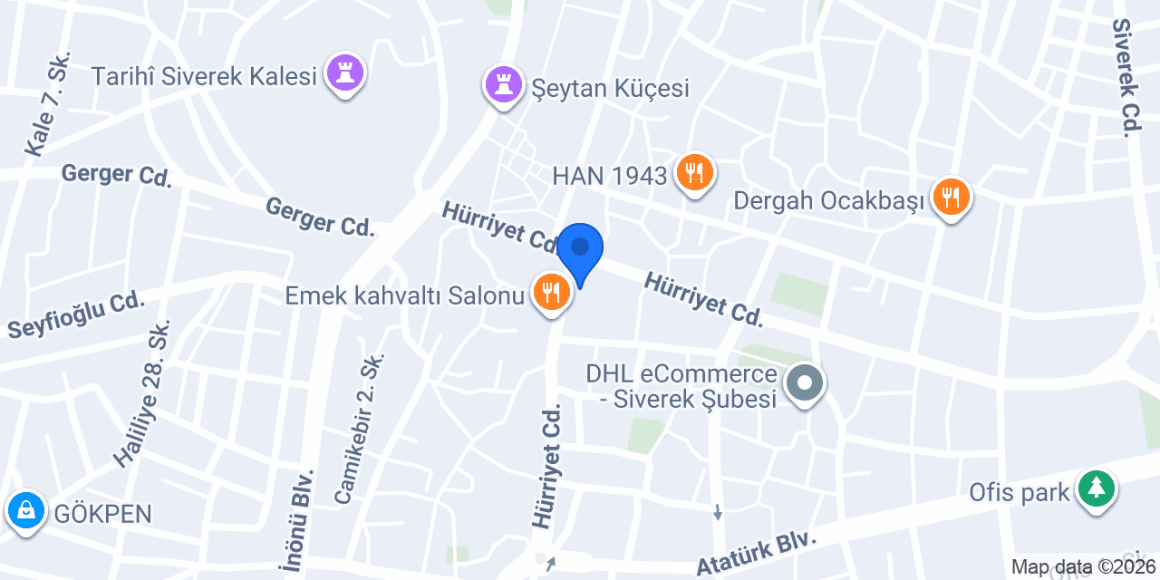 KARACA SİVEREK konumu