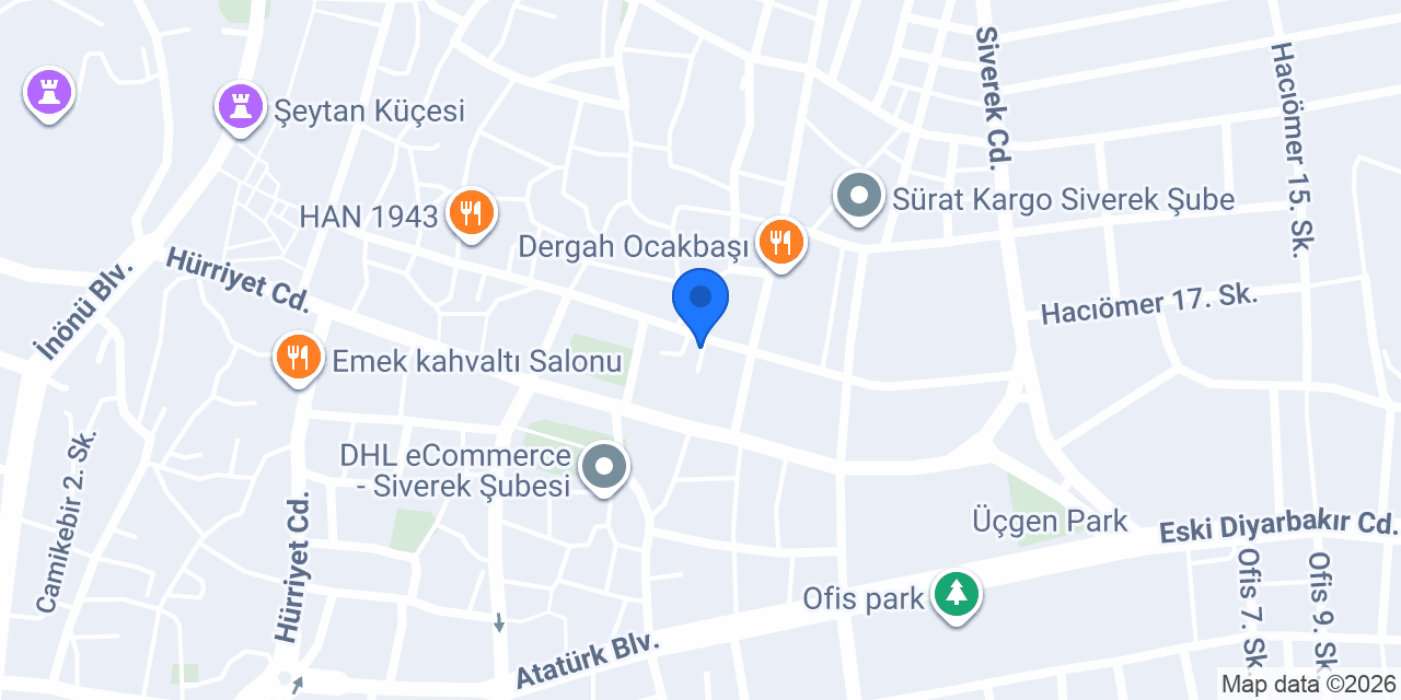 CROW RENT A CAR SİVEREK konumu