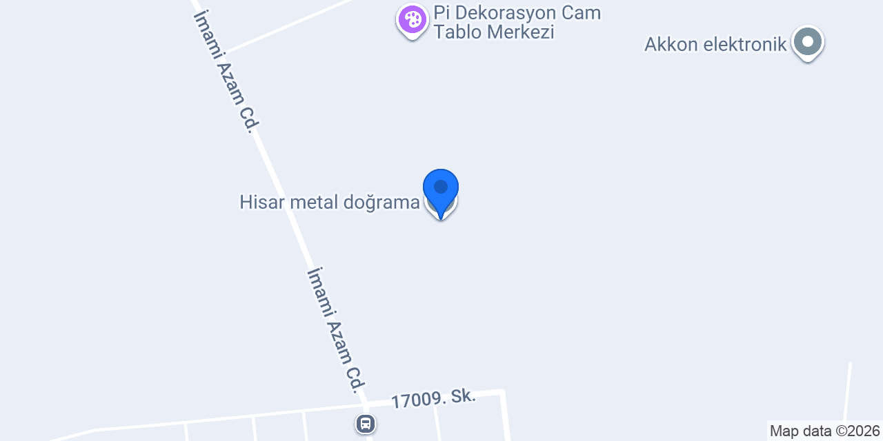 Hisar metal doğrama konumu