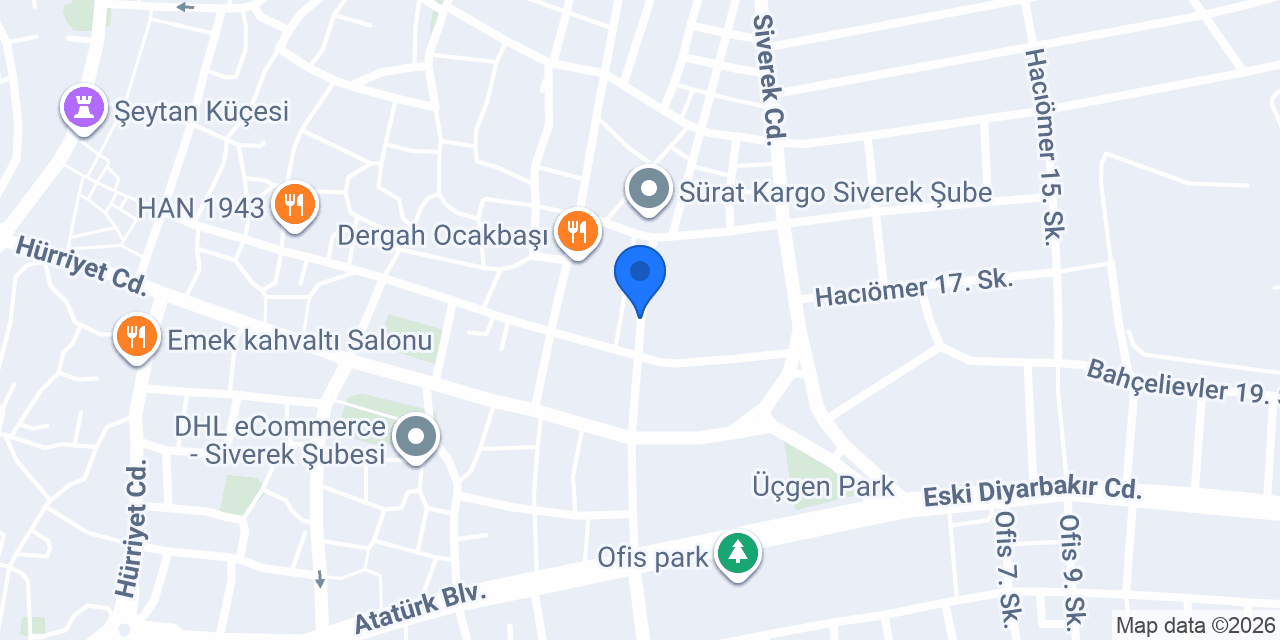 Öz Mersin Tantuni-Siverek konumu