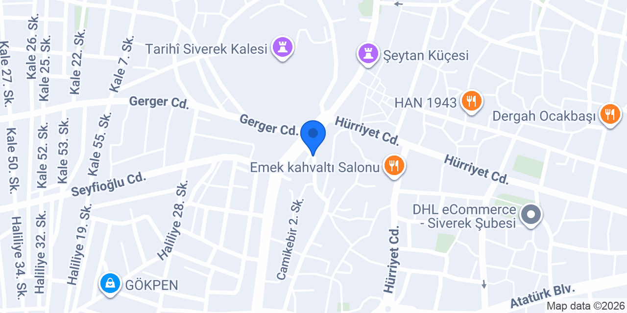 Siverek İlçe Otogarı konumu