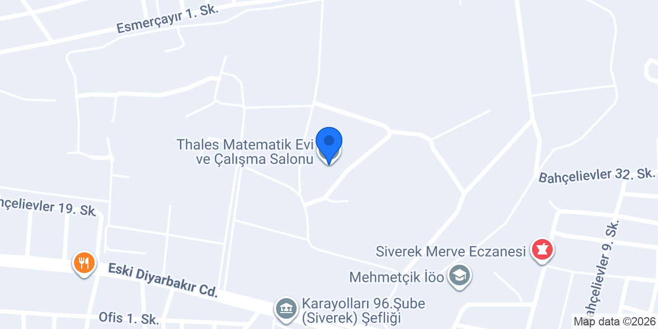 Thales Matematik Evi ve Çalışma Salonu konumu