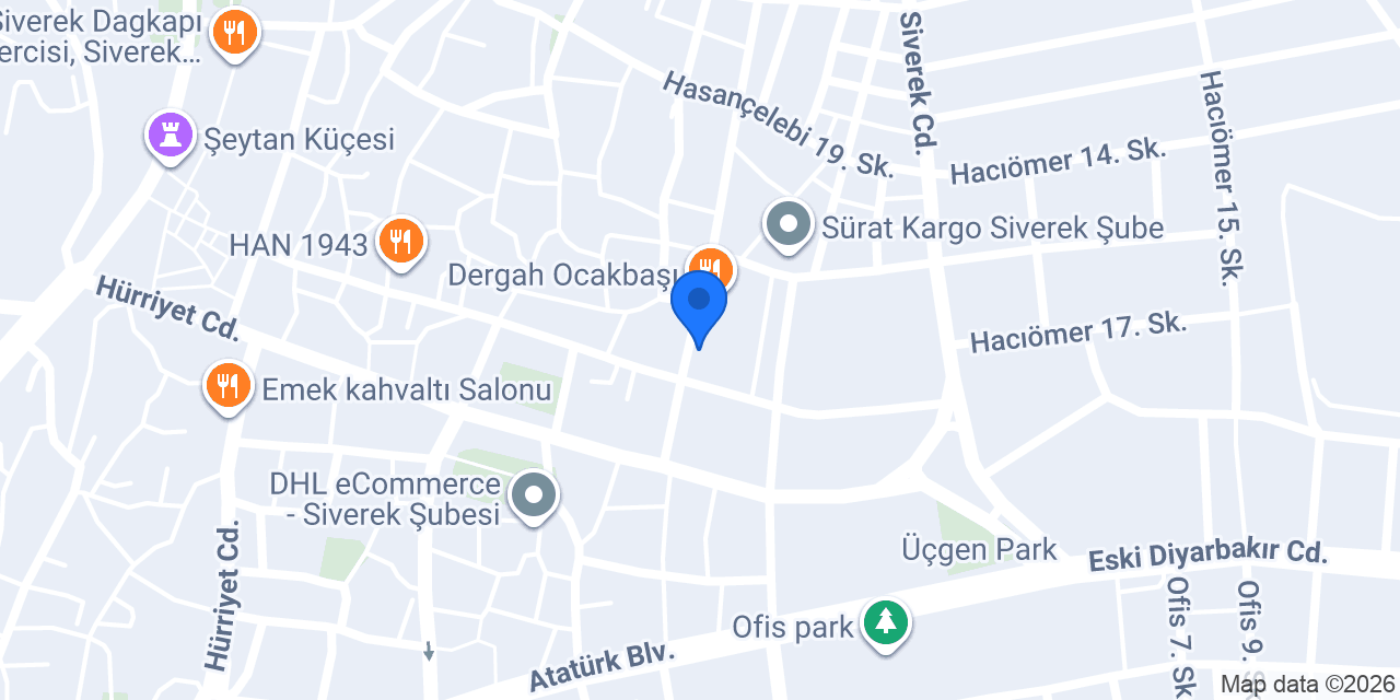 Aldora Mobilya Siverek konumu