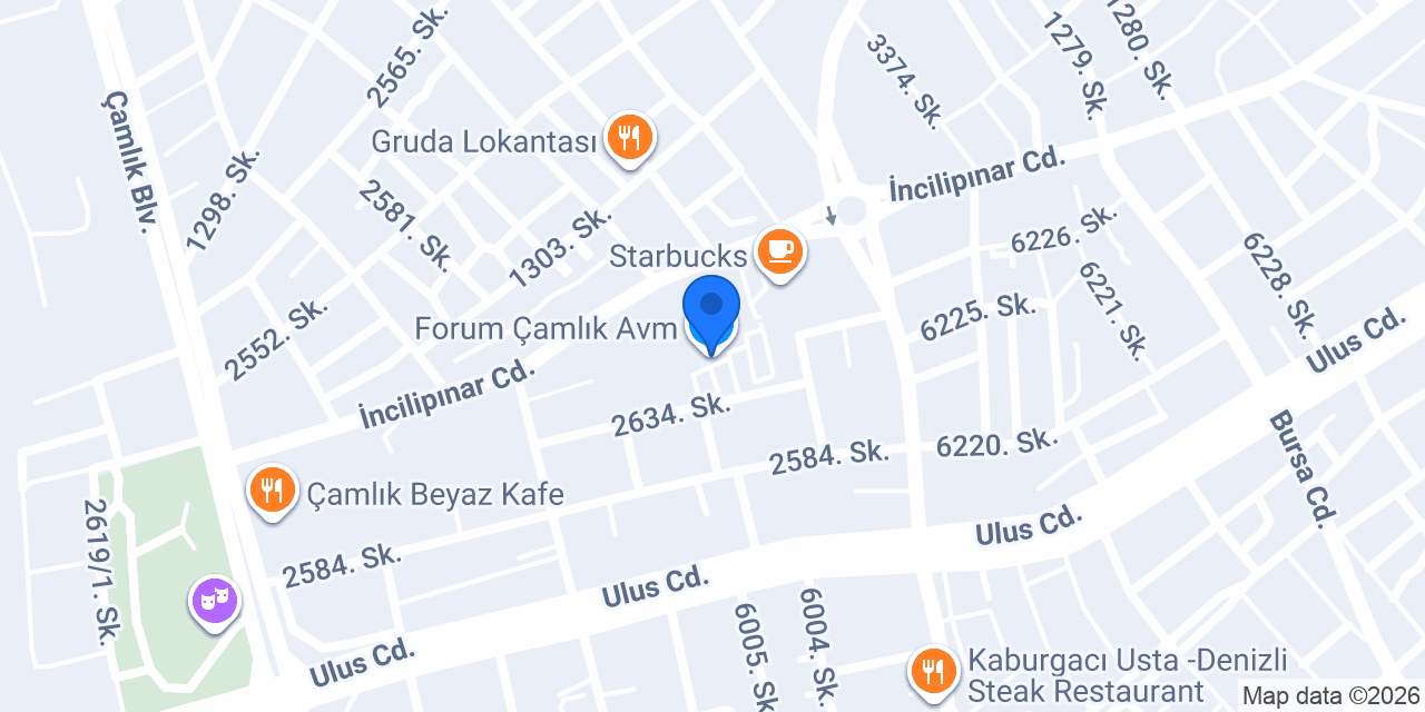 Forum Çamlık Avm konumu