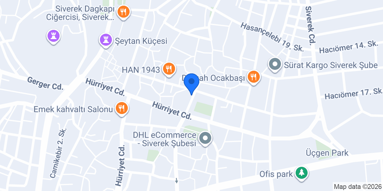 SİVEREK 7/24 TAKSİ konumu
