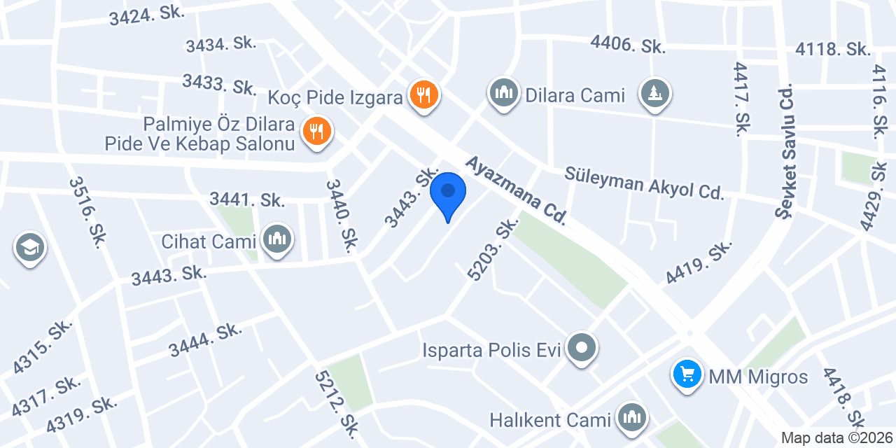 Damla Sitesi konumu