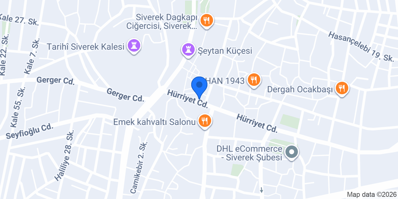 Siverek Fettahlı Otel konumu
