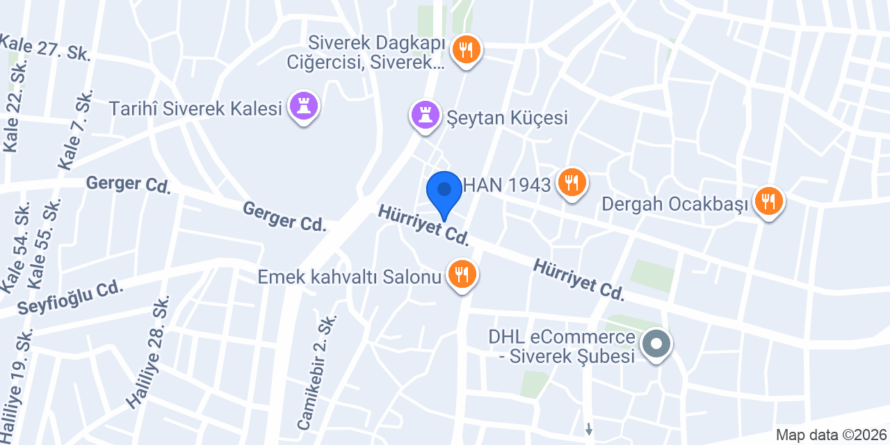 Türkiye İş Bankası Siverek/Şanlıurfa Şubesi konumu