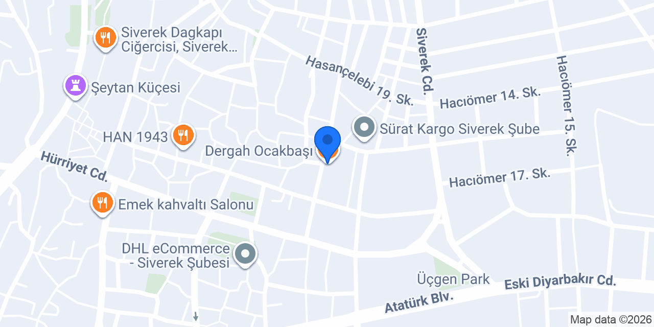 Dergah Ocakbaşı konumu