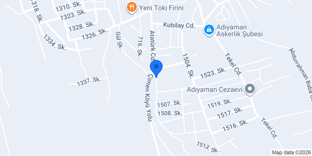 Öztürk Mobilya konumu