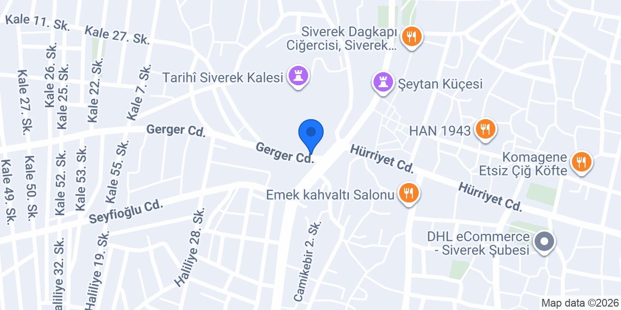 SİVEREK MERKEZ İLETİŞİM konumu