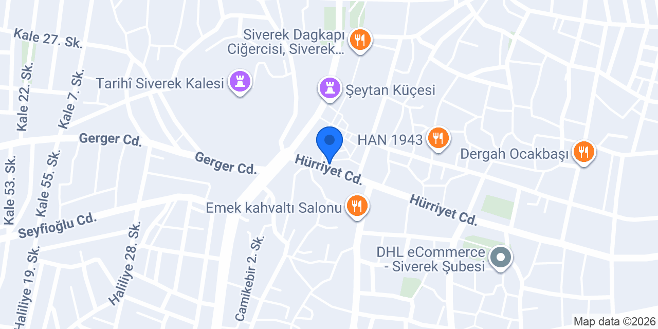 Şeyhmuz Pastanesi konumu