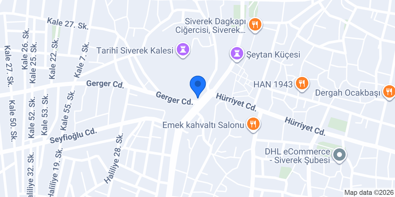 HATAY USULÜ DÖNER Salonu konumu