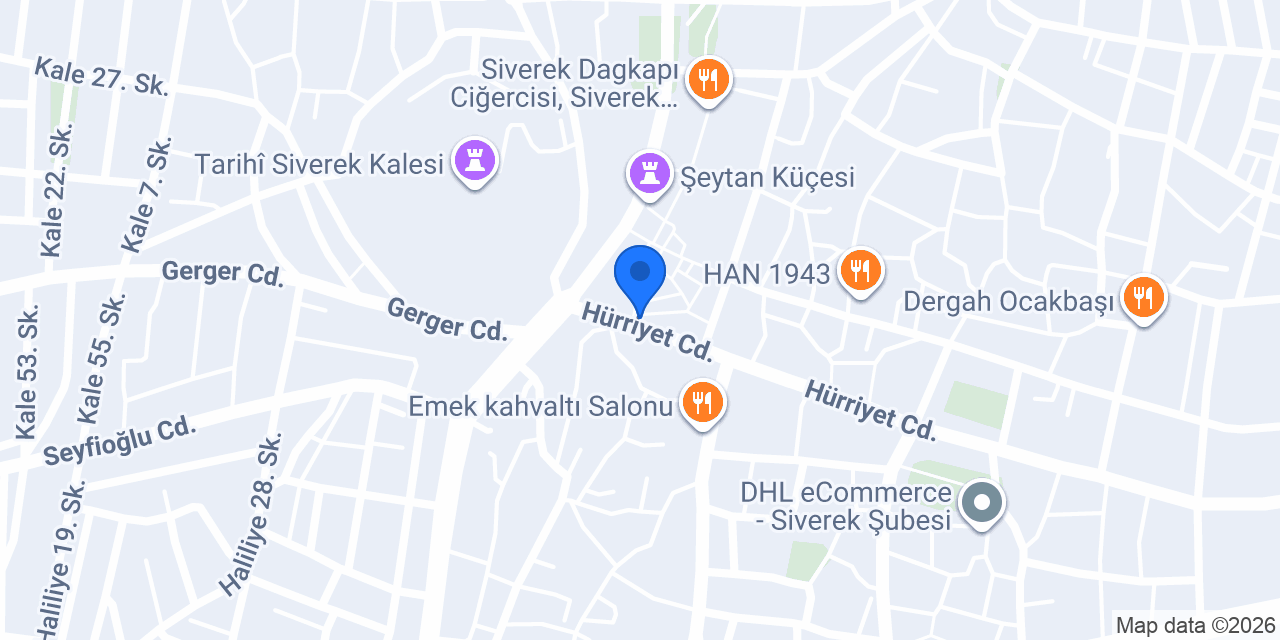 Siverek Unlu Mamülleri konumu