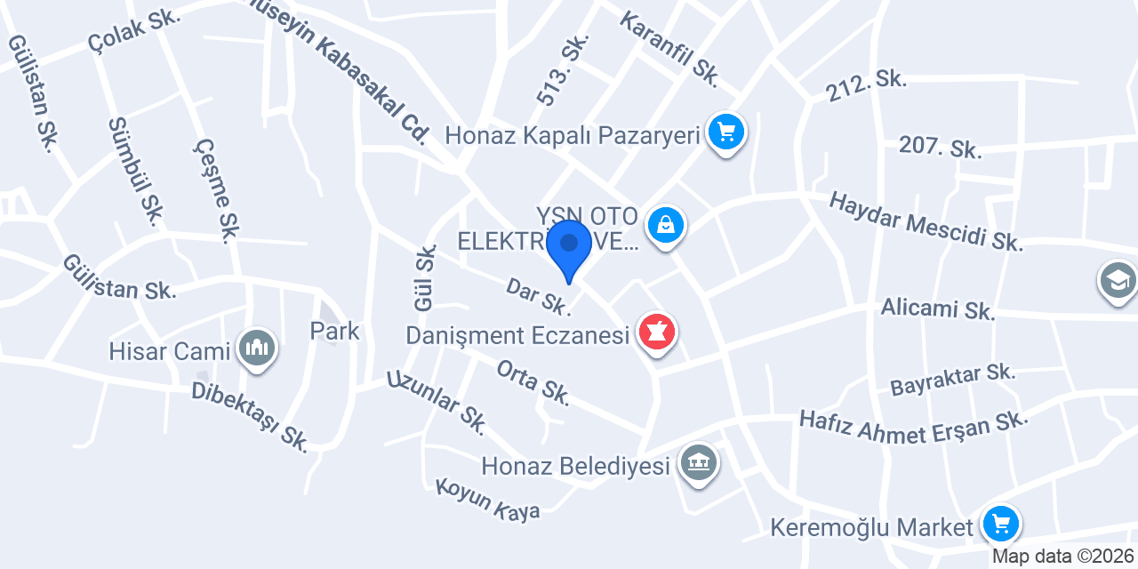 özdemir motor's konumu
