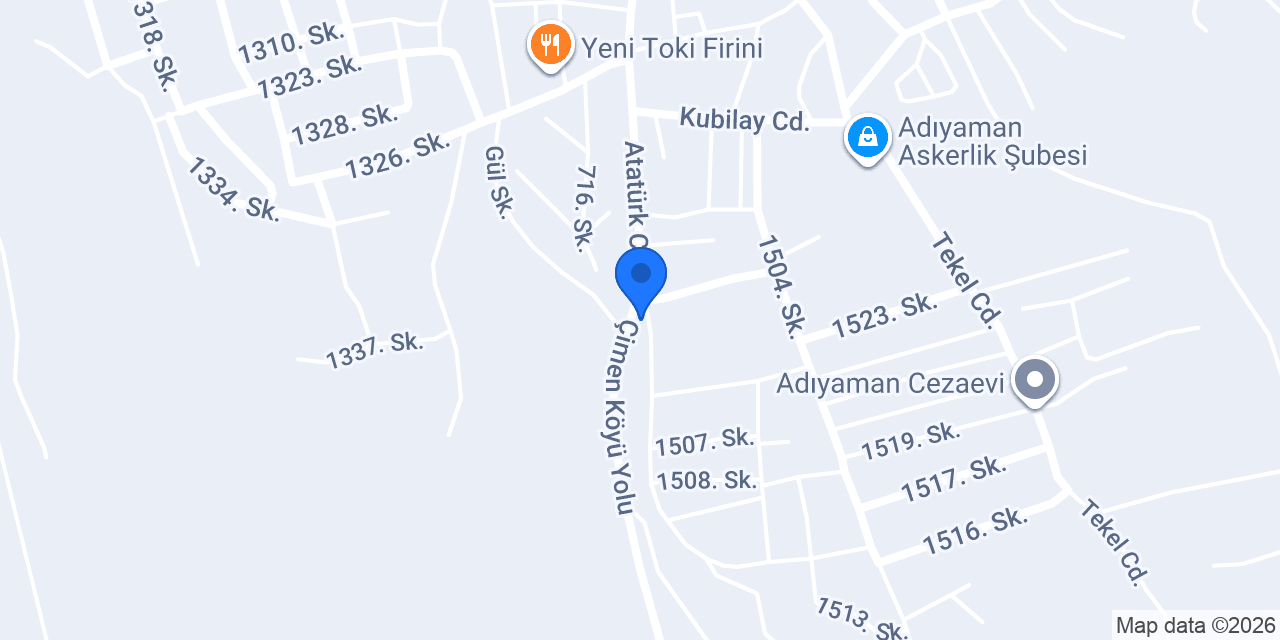 Özdemir cam konumu