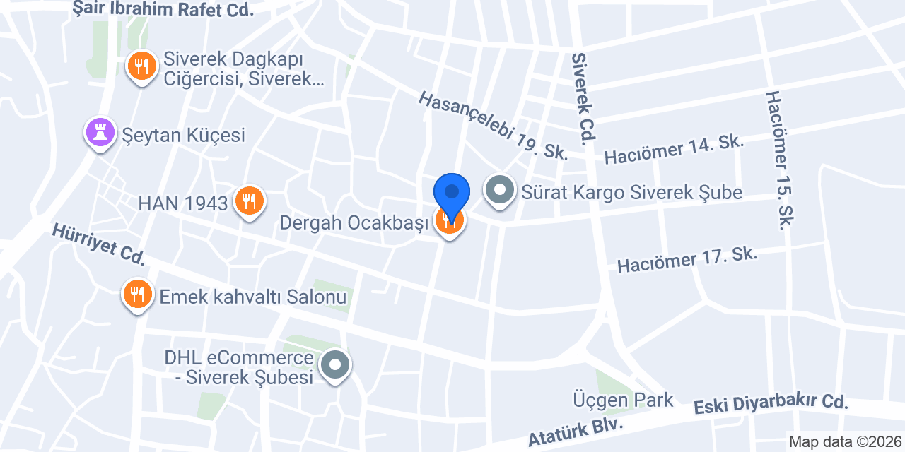 Siverek ambalaj Endüstüriyel Temizlik ürünleri konumu