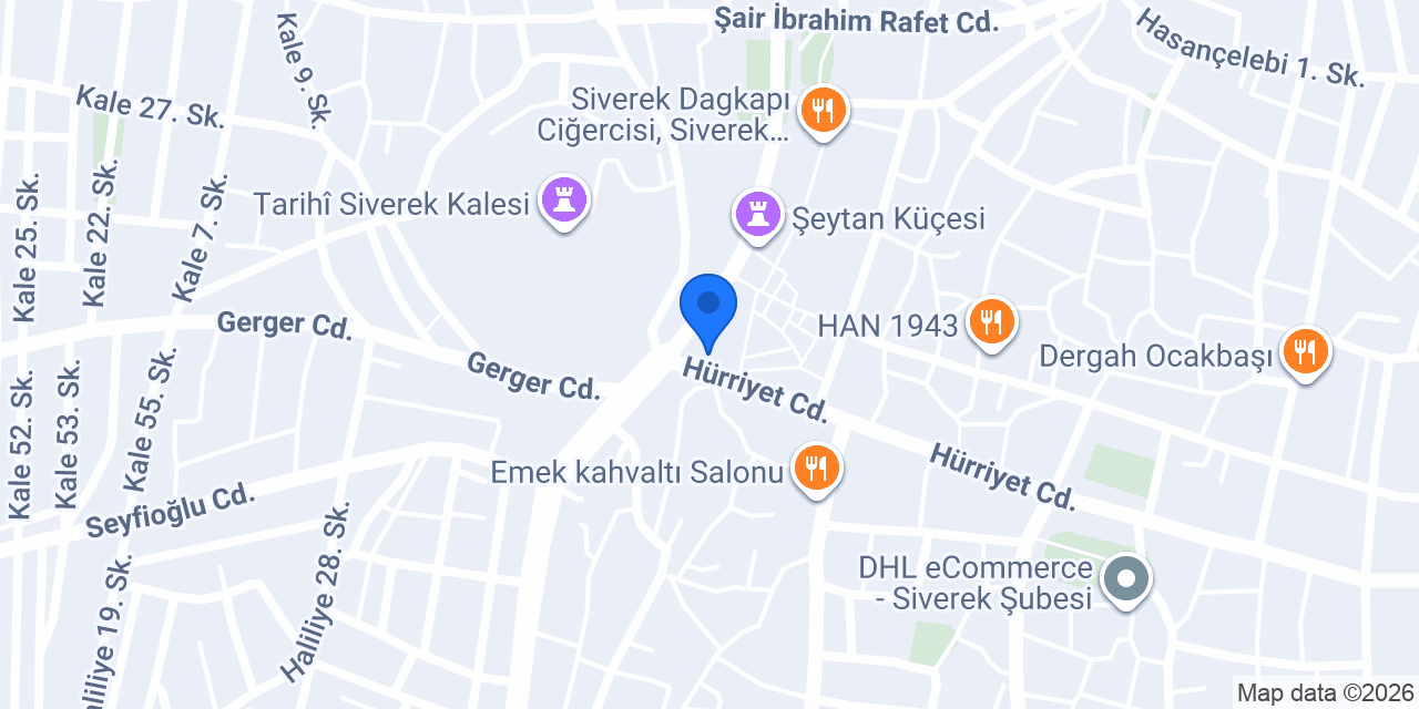 Çetin Sürücü Kursu konumu