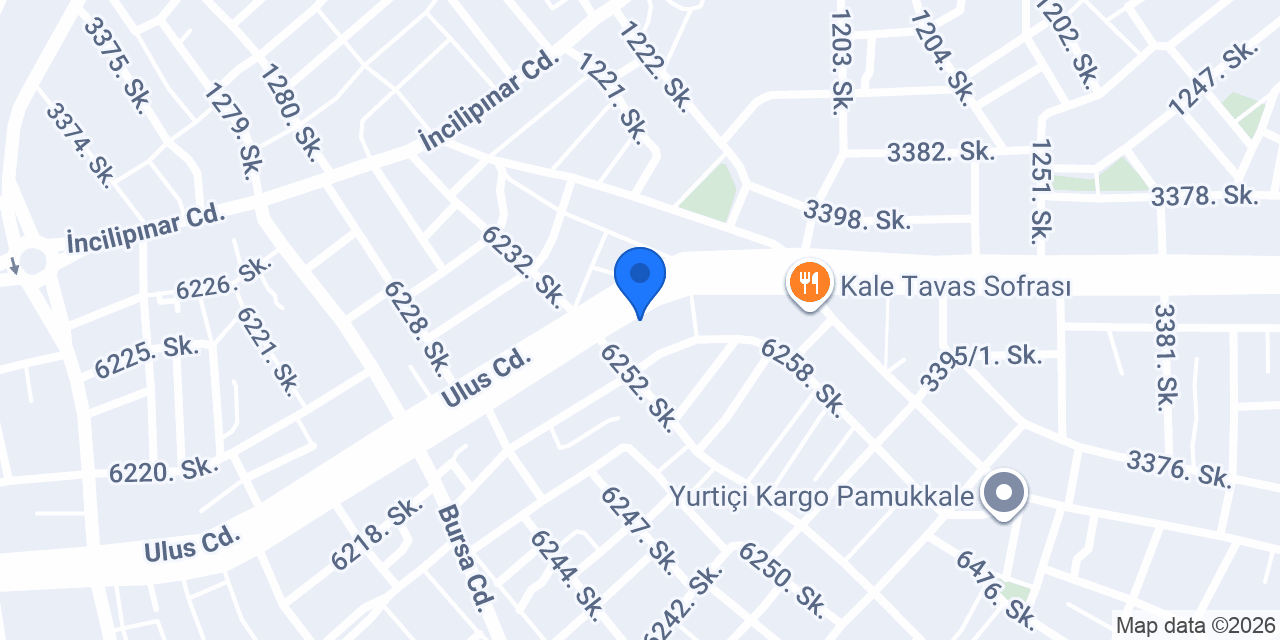Bluuh Baby Spa Denizli konumu