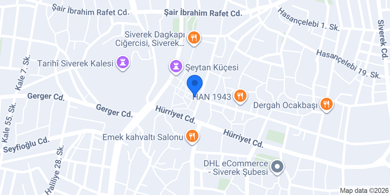 Çelik kuyumculuk Siverek konumu