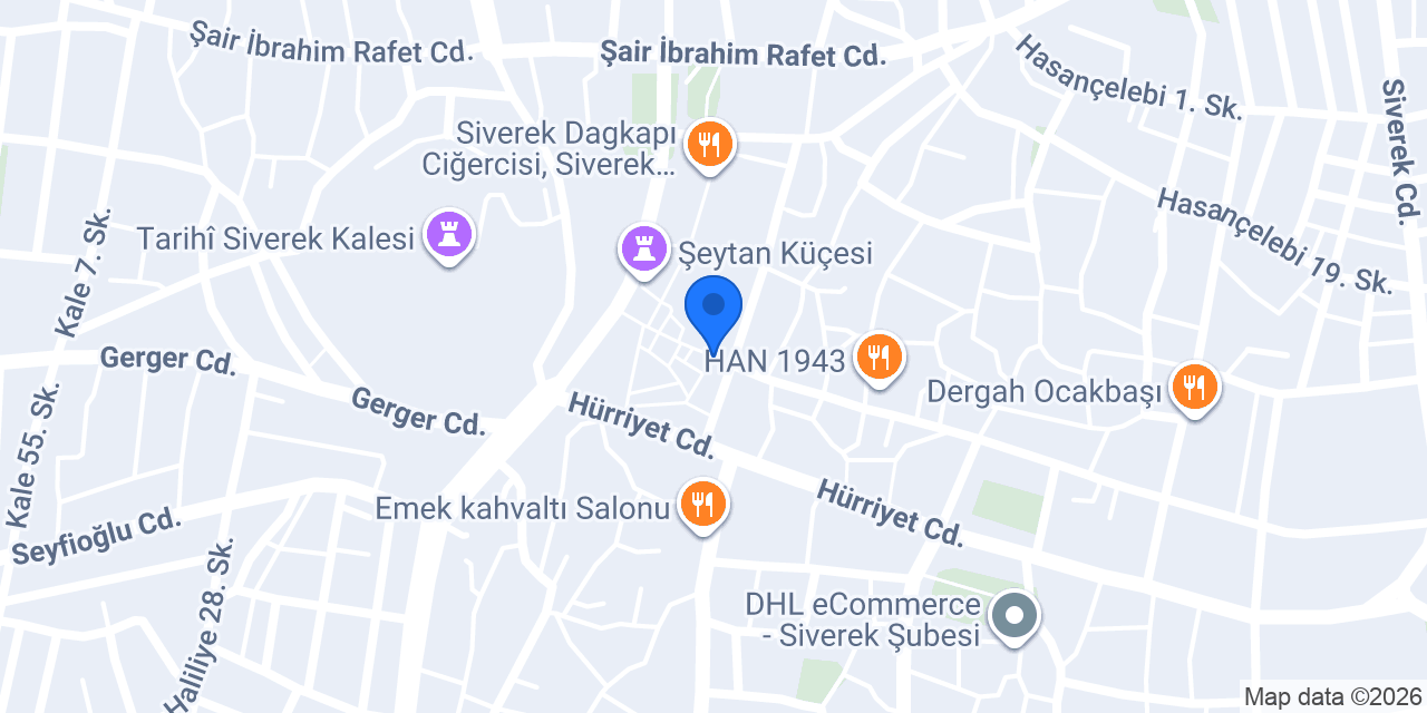 Mehtap Pastanesi konumu