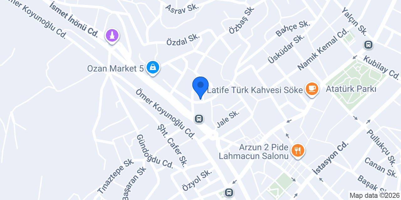 Utku Sürücü Kursu konumu