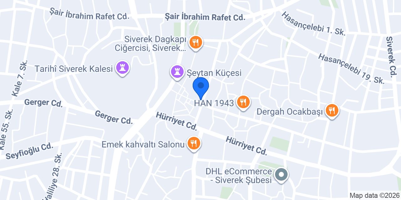 Siverekli Bayram Usta Kahve Kuruyemiş konumu