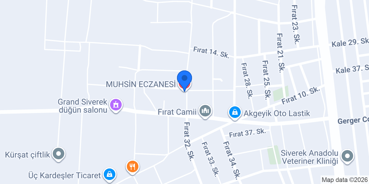 MUHSİN ECZANESİ konumu