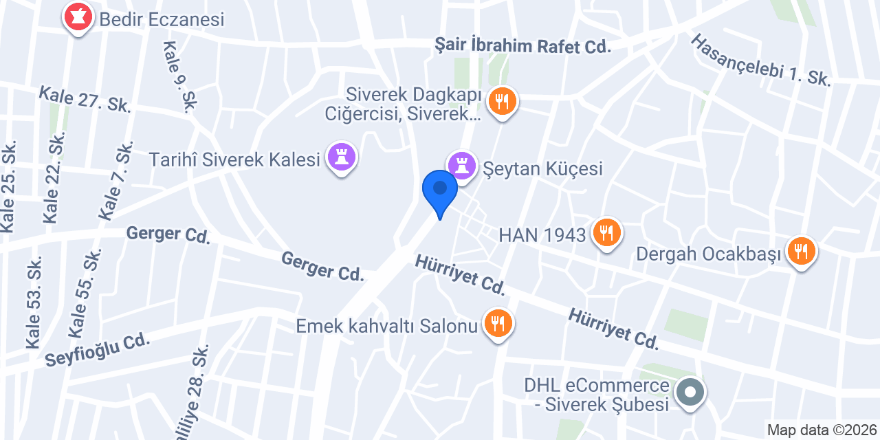 Burak Av Ticaret konumu