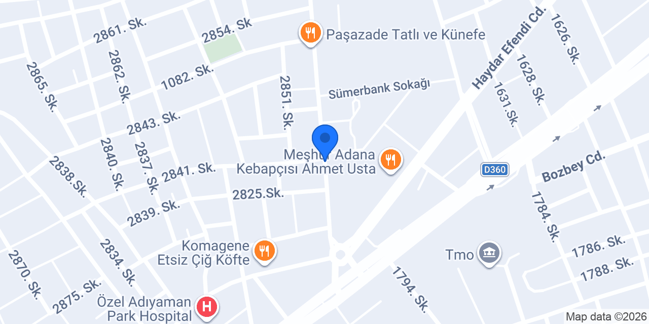Sümer Diş kliniği konumu