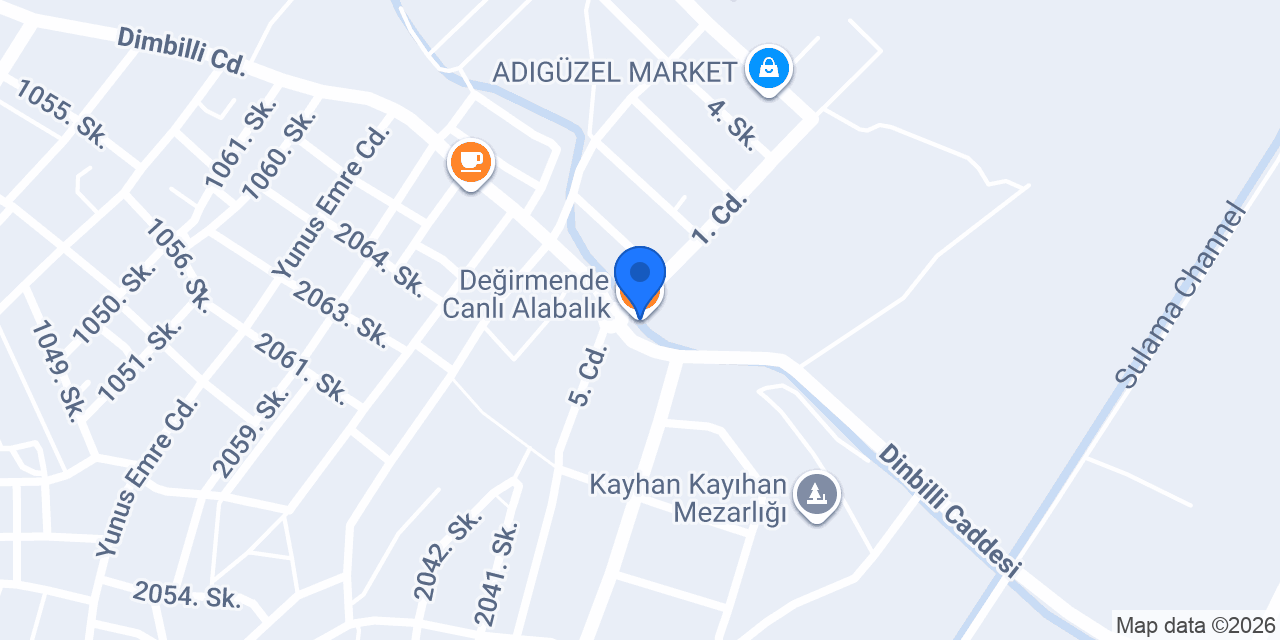 Değirmende Canlı Alabalık konumu