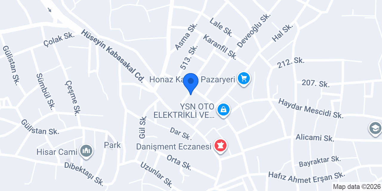 HONAZ SÜRÜCÜ KURSU konumu