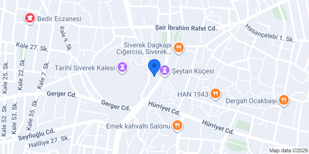 Terzi Erkan konumu